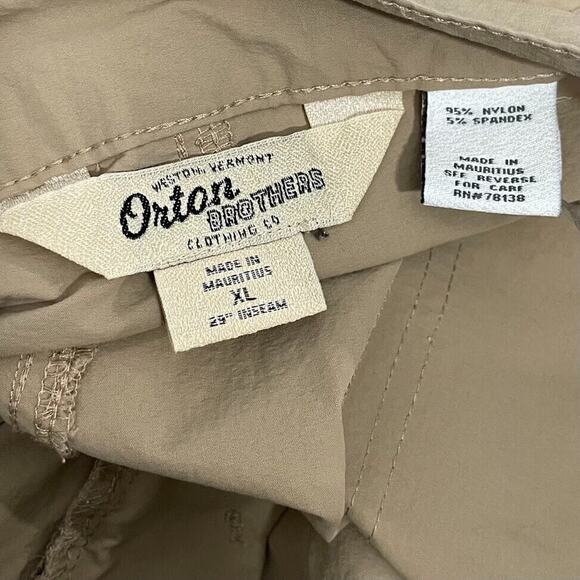 Orton Brothers Pants Mens Size XL Tan Khakis Cargo Utility Hiking Gorpcore Baggy - Picture 6 of 12